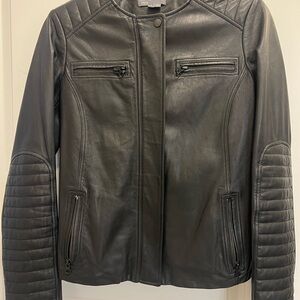 Vince Black Leather Jacket